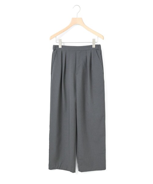 MidiUmi（ミディウミ）の「MidiUmi ワイドスラックスパンツ（その他パンツ・レディース・グレー/チャコールグレー/ブラック・FREE）」の3枚目の写真