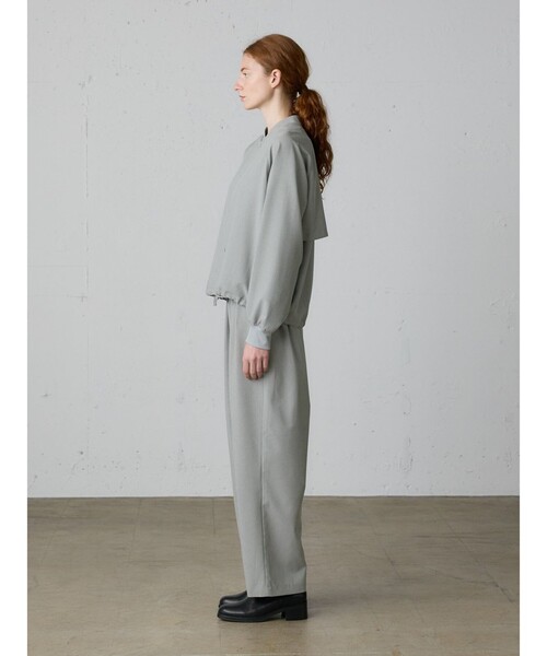 MidiUmi（ミディウミ）の「MidiUmi ワイドスラックスパンツ（その他パンツ・レディース・グレー/チャコールグレー/ブラック・FREE）」の4枚目の写真