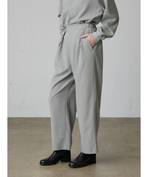 MidiUmi（ミディウミ）の「MidiUmi ワイドスラックスパンツ（その他パンツ・レディース・グレー/チャコールグレー/ブラック・FREE）」の8枚目の写真