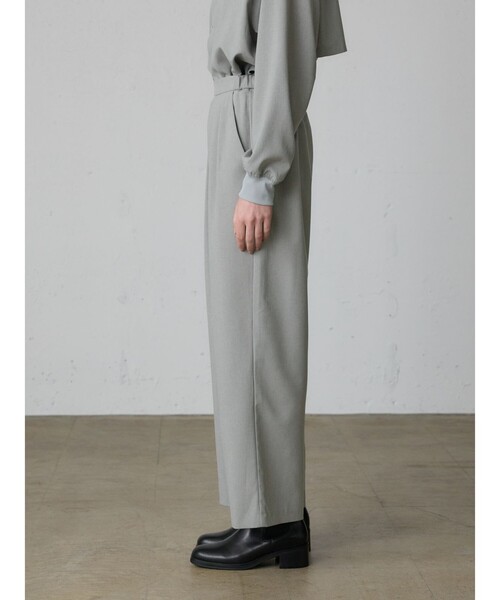 MidiUmi（ミディウミ）の「MidiUmi ワイドスラックスパンツ（その他パンツ・レディース・グレー/チャコールグレー/ブラック・FREE）」の9枚目の写真