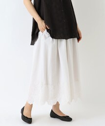 one'sterrace（ワンズテラス）の「裾パネル刺繍 8分丈スカート（スカート）」