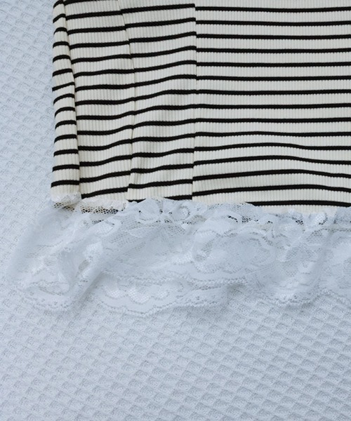 Miniministore(ミニミニストア)の「裾フリルレースホルターネックタンクトップ(タンクトップ・レディース・ホワイト/ベージュ/ピンク/その他/ブラック・FREE)」の22枚目の写真