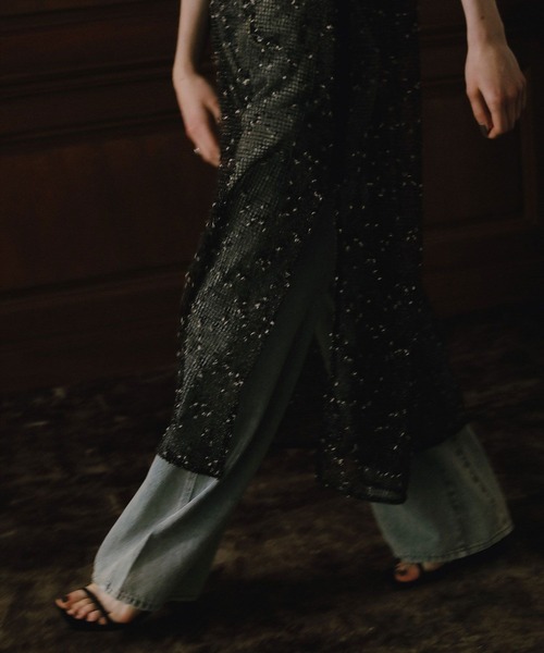 BAYFLOW（ベイフロー）の「【EF(エフ)】ネップメッシュドレス（WOMEN）（ワンピース・レディース・ブラック/カーキ・FREE）」の21枚目の写真