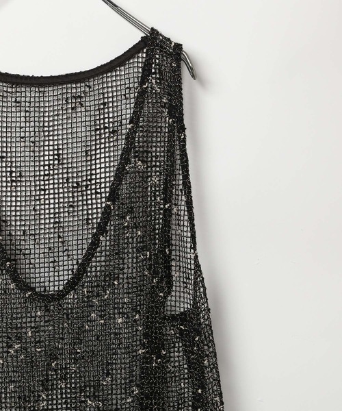 BAYFLOW（ベイフロー）の「【EF(エフ)】ネップメッシュドレス（WOMEN）（ワンピース・レディース・ブラック/カーキ・FREE）」の9枚目の写真