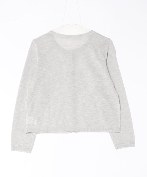 Chiina(チーナ)の「Chiina / シアークルーネック カーディガン(カーディガン/ボレロ・レディース・ブルー/チャコールグレー/イエロー/ライトグリーン/ホワイト/グレー/ブラック・FREE)」の16枚目の写真