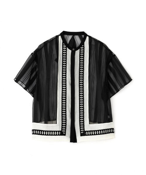 ADORE(アドーア)の「シアーストライプブラウス(シャツ/ブラウス・レディース・ブルー/ブラック・38)」の10枚目の写真