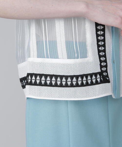 セール】シアーストライプブラウス（シャツ/ブラウス）｜ADORE