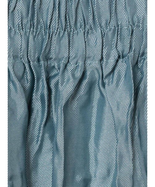 mizuiroind（ミズイロインド）の「mizuiro ind サテンワッシャープリーツスカート（スカート・レディース・グレー/ライトブルー/ブラック・FREE）」の5枚目の写真