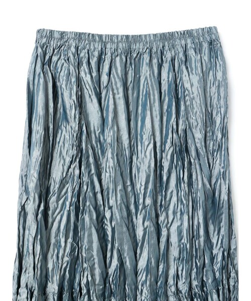 mizuiroind（ミズイロインド）の「mizuiro ind サテンワッシャープリーツスカート（スカート・レディース・グレー/ライトブルー/ブラック・FREE）」の16枚目の写真