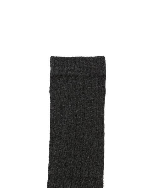 FRAY I.D（フレイアイディー）の「リブシアーソックス（ソックス/靴下・レディース・ホワイト/ブラック/グレー・F）」の6枚目の写真