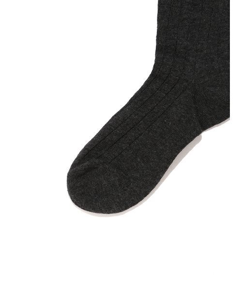 FRAY I.D（フレイアイディー）の「リブシアーソックス（ソックス/靴下・レディース・ホワイト/ブラック/グレー・F）」の7枚目の写真