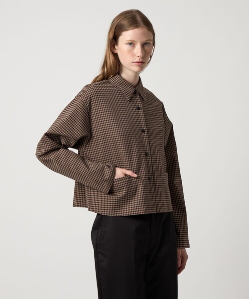 Steven Alan(スティーブンアラン)の「<Steven Alan>ハウンドトゥース シャツ(シャツ/ブラウス・レディース・オフホワイト/モカ・S/M)」の14枚目の写真