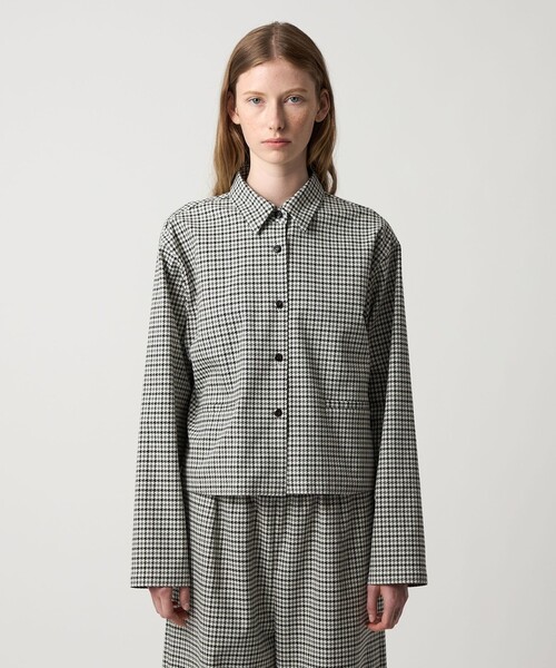 Steven Alan(スティーブンアラン)の「<Steven Alan>ハウンドトゥース シャツ(シャツ/ブラウス・レディース・オフホワイト/モカ・S/M)」の3枚目の写真