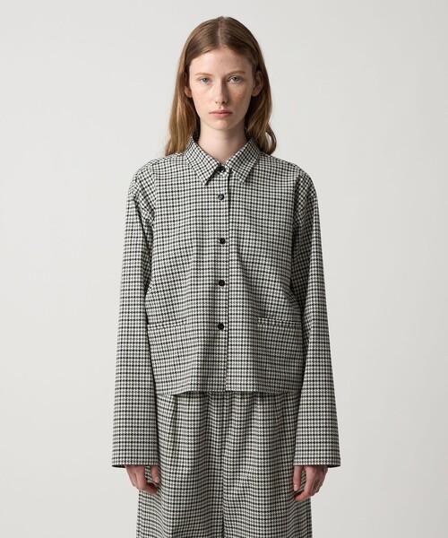 Steven Alan(スティーブンアラン)の「<Steven Alan>ハウンドトゥース シャツ(シャツ/ブラウス・レディース・オフホワイト/モカ・S/M)」の4枚目の写真