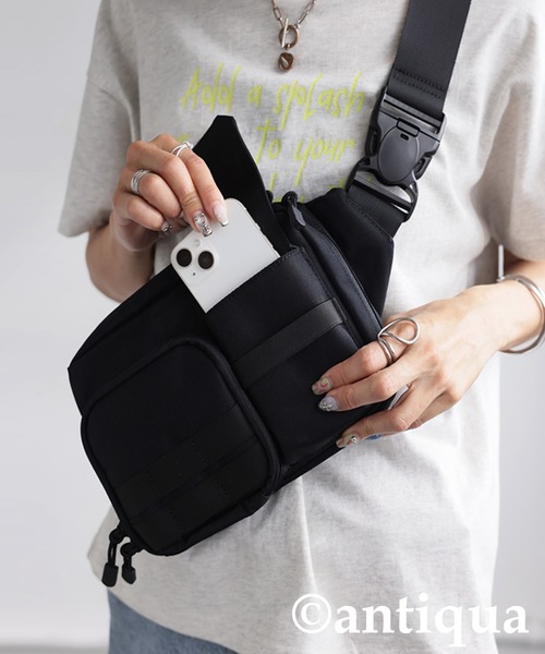 antiqua（アンティカ）の「ミニショルダーバッグ（ショルダーバッグ・レディース・ブラック・FREE）」の3枚目の写真