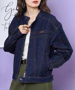 セール】STAND NECK ZIP デニムジャケット（デニムジャケット）｜LAGUA
