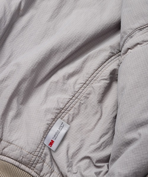 Sandinista（サンディニスタ）の「MA-1 - Overdyed / 後染めエムエーワン（MA-1・メンズ・ブラック/グレー・LARGE/MEDIUM/SMALL）」の10枚目の写真