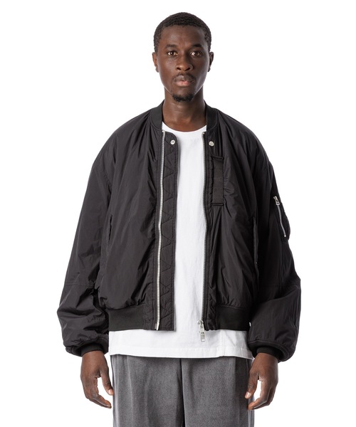 Sandinista（サンディニスタ）の「MA-1 - Overdyed / 後染めエムエーワン（MA-1・メンズ・ブラック/グレー・LARGE/MEDIUM/SMALL）」の11枚目の写真