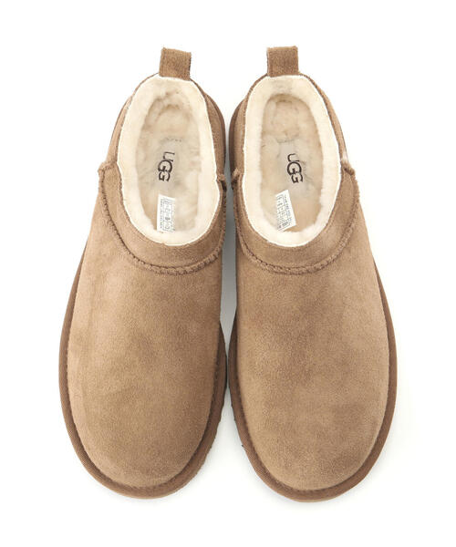 UGG（アグ）の「UGG（アグ）Classic Micro/1173891（ブーツ・レディース・ベージュ/ブラック・7/8/6）」の3枚目の写真