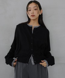 hellam（へラム）の「レイヤード配色ニットカーディガン（カーディガン/ボレロ）」