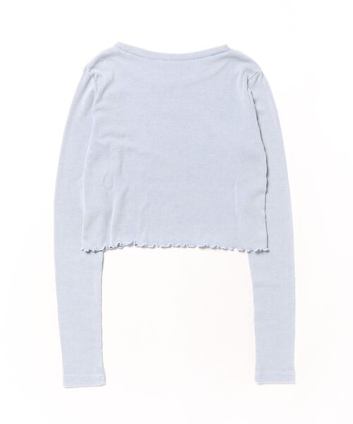 repipi armario（レピピ アルマリオ）の「A.Washリブインナー（Tシャツ/カットソー・キッズ・ブラック系/ブルー系/ブラウン系/ホワイト系・MEDIUM/LARGE/SMALL）」の7枚目の写真