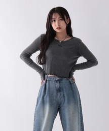 repipi armario（レピピ アルマリオ）の「A.Washリブインナー（Tシャツ/カットソー・キッズ）」