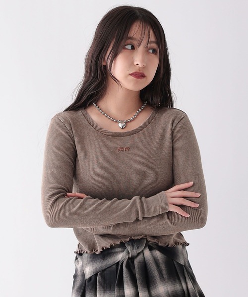 repipi armario（レピピ アルマリオ）の「A.Washリブインナー（Tシャツ/カットソー・キッズ・ブラック系/ブルー系/ブラウン系/ホワイト系・MEDIUM/LARGE/SMALL）」の15枚目の写真