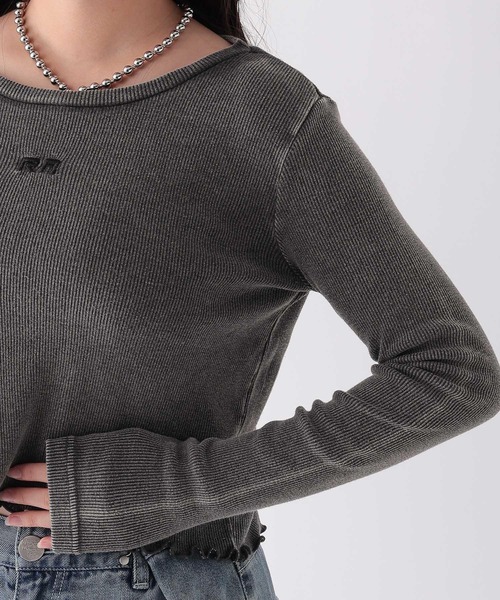 repipi armario（レピピ アルマリオ）の「A.Washリブインナー（Tシャツ/カットソー・キッズ・ブラック系/ブルー系/ブラウン系/ホワイト系・MEDIUM/LARGE/SMALL）」の22枚目の写真