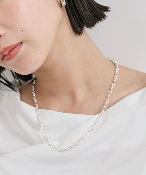 VIS（ビス）の「デザインチェーンネックレス（ネックレス・レディース・ゴールド/シルバー・FREE）」の2枚目の写真