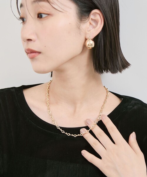 VIS（ビス）の「デザインチェーンネックレス（ネックレス・レディース・ゴールド/シルバー・FREE）」の4枚目の写真