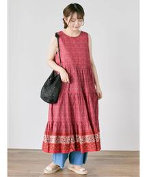 Samansa Mos2 | 【S/Mサイズ】前後2WAYインドペイズリー柄ワンピース(ワンピース)