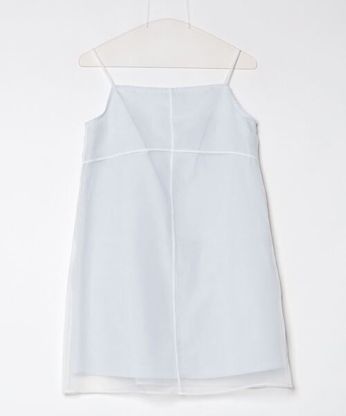 SHIPS（シップス）の「LEVAR:LAYERED SHEER SLIP DRESS（ワンピース・レディース・ブラック/ライトブルー・ONE SIZE）」の2枚目の写真