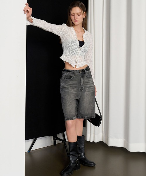 GENERAL IDEA(ジェネラルアイデア)の「GENERAL IDEA/ジェネラルアイディア lace frill blouse ブラウス(シャツ/ブラウス・レディース・ブラック/ホワイト・L/S/M)」の11枚目の写真