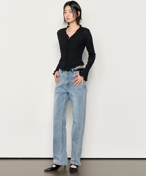 GENERAL IDEA(ジェネラルアイデア)の「GENERAL IDEA/ジェネラルアイディア lace frill blouse ブラウス(シャツ/ブラウス・レディース・ブラック/ホワイト・L/S/M)」の22枚目の写真