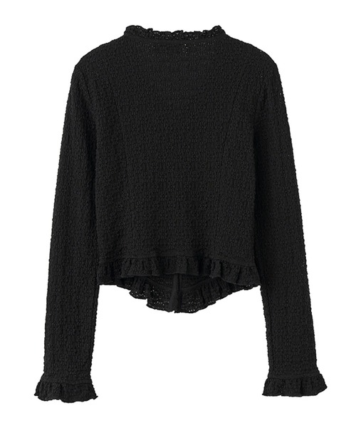 GENERAL IDEA(ジェネラルアイデア)の「GENERAL IDEA/ジェネラルアイディア lace frill blouse ブラウス(シャツ/ブラウス・レディース・ブラック/ホワイト・L/S/M)」の14枚目の写真