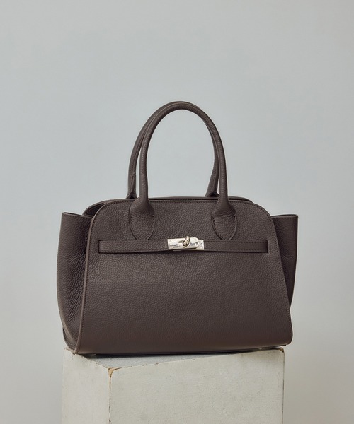 SALON adam et rope'（サロン アダム エ ロペ）の「【AULENTTI（オーレンティ）】ハンドバッグ（ハンドバッグ・レディース・ブラウン系その他/ブラック・FREE）」の2枚目の写真