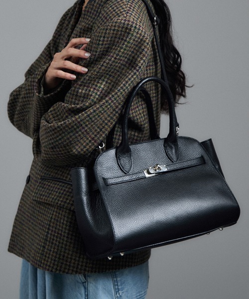 SALON adam et rope'（サロン アダム エ ロペ）の「【AULENTTI（オーレンティ）】ハンドバッグ（ハンドバッグ・レディース・ブラウン系その他/ブラック・FREE）」の5枚目の写真