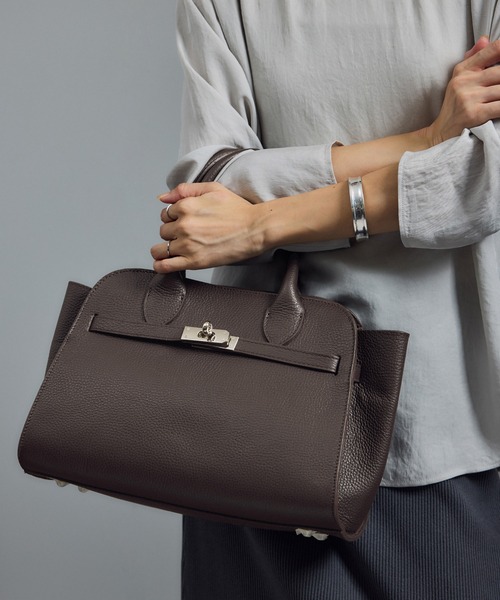 SALON adam et rope'（サロン アダム エ ロペ）の「【AULENTTI（オーレンティ）】ハンドバッグ（ハンドバッグ・レディース・ブラウン系その他/ブラック・FREE）」の7枚目の写真