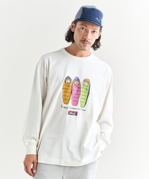 NANGA(ナンガ)の「ECO HYBRID L/S TEE/3SLB/エコハイブリッド ロングスリーブティー / 3SLB(Tシャツ/カットソー・メンズ・ブラック/グリーン/ホワイト・XL/L/M/S)」の1枚目の写真