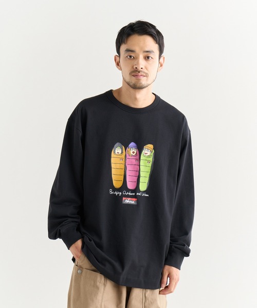 NANGA(ナンガ)の「ECO HYBRID L/S TEE/3SLB/エコハイブリッド ロングスリーブティー / 3SLB(Tシャツ/カットソー・メンズ・ブラック/グリーン/ホワイト・XL/L/M/S)」の2枚目の写真