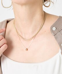 Jena espace merveilleux | 3連ワンポイントネックレス(リング)