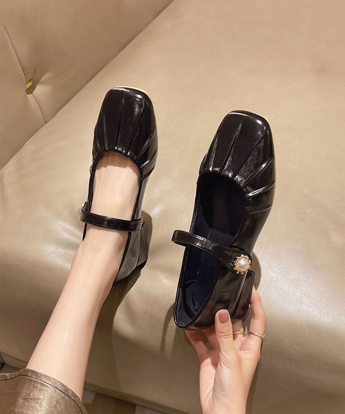 shoes365（シューズスリーシックスファイヴ）の「クラシックメリージェーン（パンプス・レディース・ブラック/シルバー・23.0cm/23.5cm/24.0cm/24.5cm/25.0cm）」の5枚目の写真