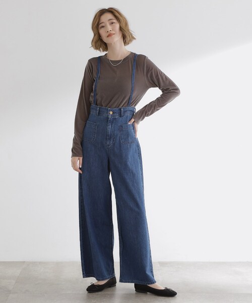 grove（グローブ）の「【Lee×grove別注】SAILOR STRAP DENIM（デニムパンツ・レディース・ブルー系その他/ネイビー・01/02/03）」の5枚目の写真