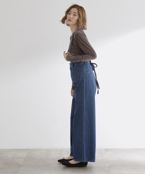 grove（グローブ）の「【Lee×grove別注】SAILOR STRAP DENIM（デニムパンツ・レディース・ブルー系その他/ネイビー・01/02/03）」の6枚目の写真
