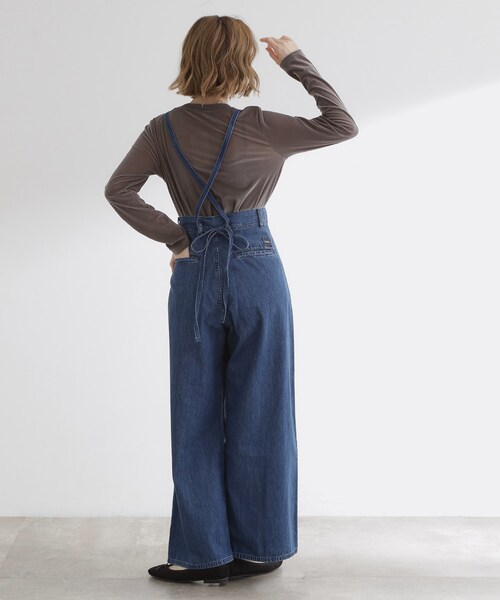 grove（グローブ）の「【Lee×grove別注】SAILOR STRAP DENIM（デニムパンツ・レディース・ブルー系その他/ネイビー・01/02/03）」の7枚目の写真