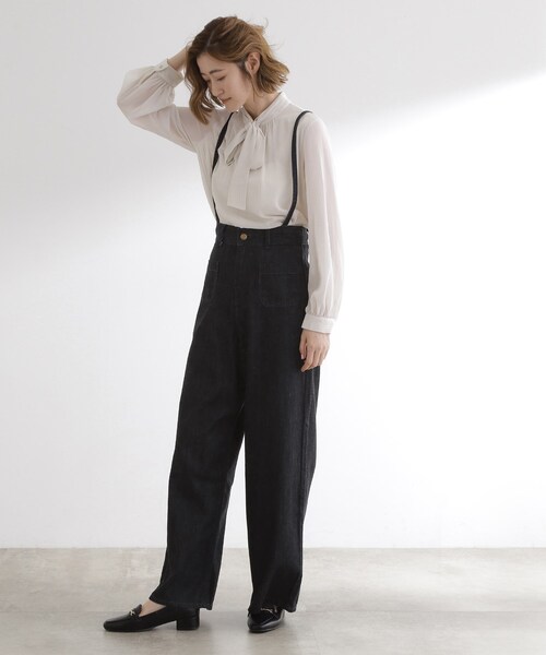 grove（グローブ）の「【Lee×grove別注】SAILOR STRAP DENIM（デニムパンツ・レディース・ブルー系その他/ネイビー・01/02/03）」の12枚目の写真