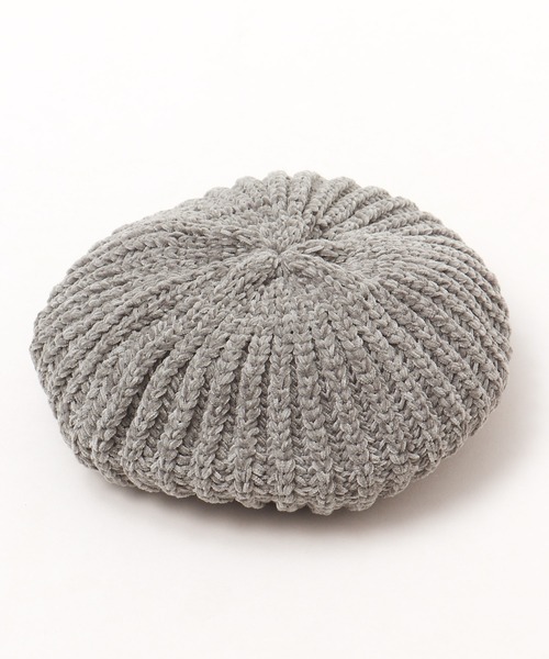 チャイハネ(チャイハネ)の「【チャイハネ】モールニットベレー帽(ハンチング/ベレー帽・レディース・ベージュ/ブラック/グレー/グリーン・FREE)」の2枚目の写真