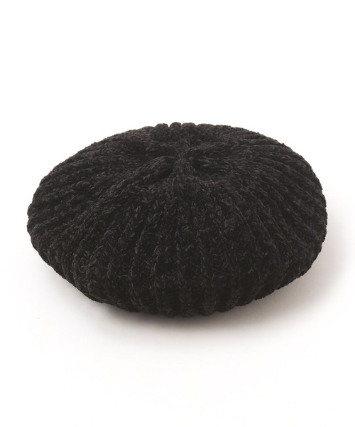 チャイハネ(チャイハネ)の「【チャイハネ】モールニットベレー帽(ハンチング/ベレー帽・レディース・ベージュ/ブラック/グレー/グリーン・FREE)」の1枚目の写真