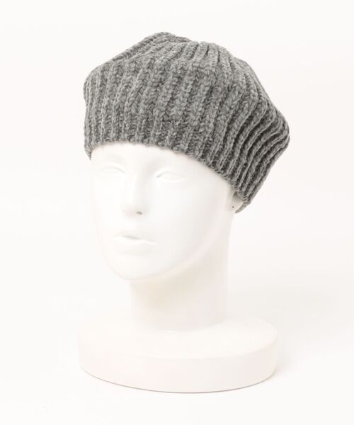 チャイハネ(チャイハネ)の「【チャイハネ】モールニットベレー帽(ハンチング/ベレー帽・レディース・ベージュ/ブラック/グレー/グリーン・FREE)」の7枚目の写真
