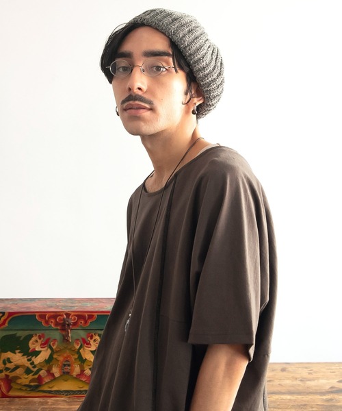 チャイハネ(チャイハネ)の「【チャイハネ】モールニットベレー帽(ハンチング/ベレー帽・レディース・ベージュ/ブラック/グレー/グリーン・FREE)」の8枚目の写真